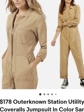 Outerknown Beige Women's Utility Jumpsuit